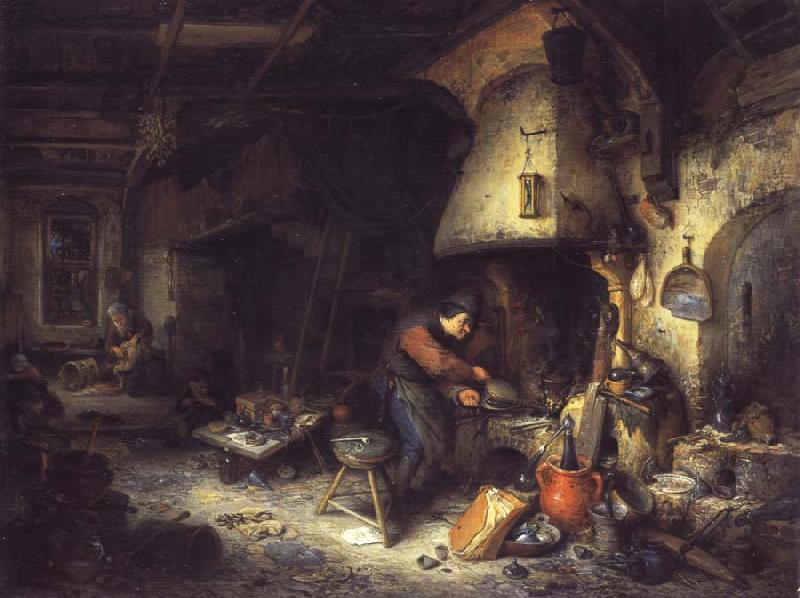 Ostade, Adriaen van An Alchemist oil painting image